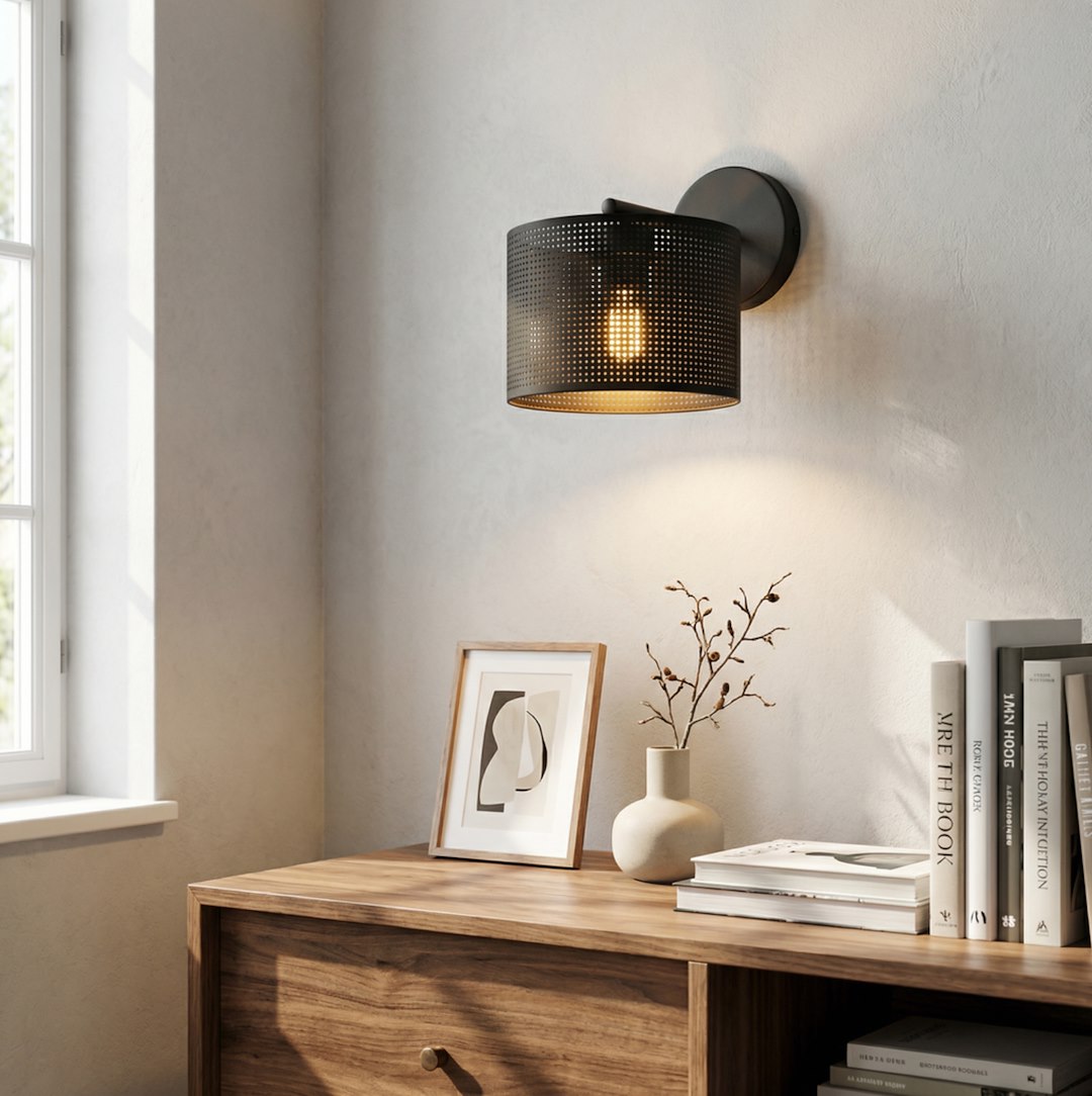 Wandlamp Fleindane Zwart Ø20 cm - Afbeelding 3