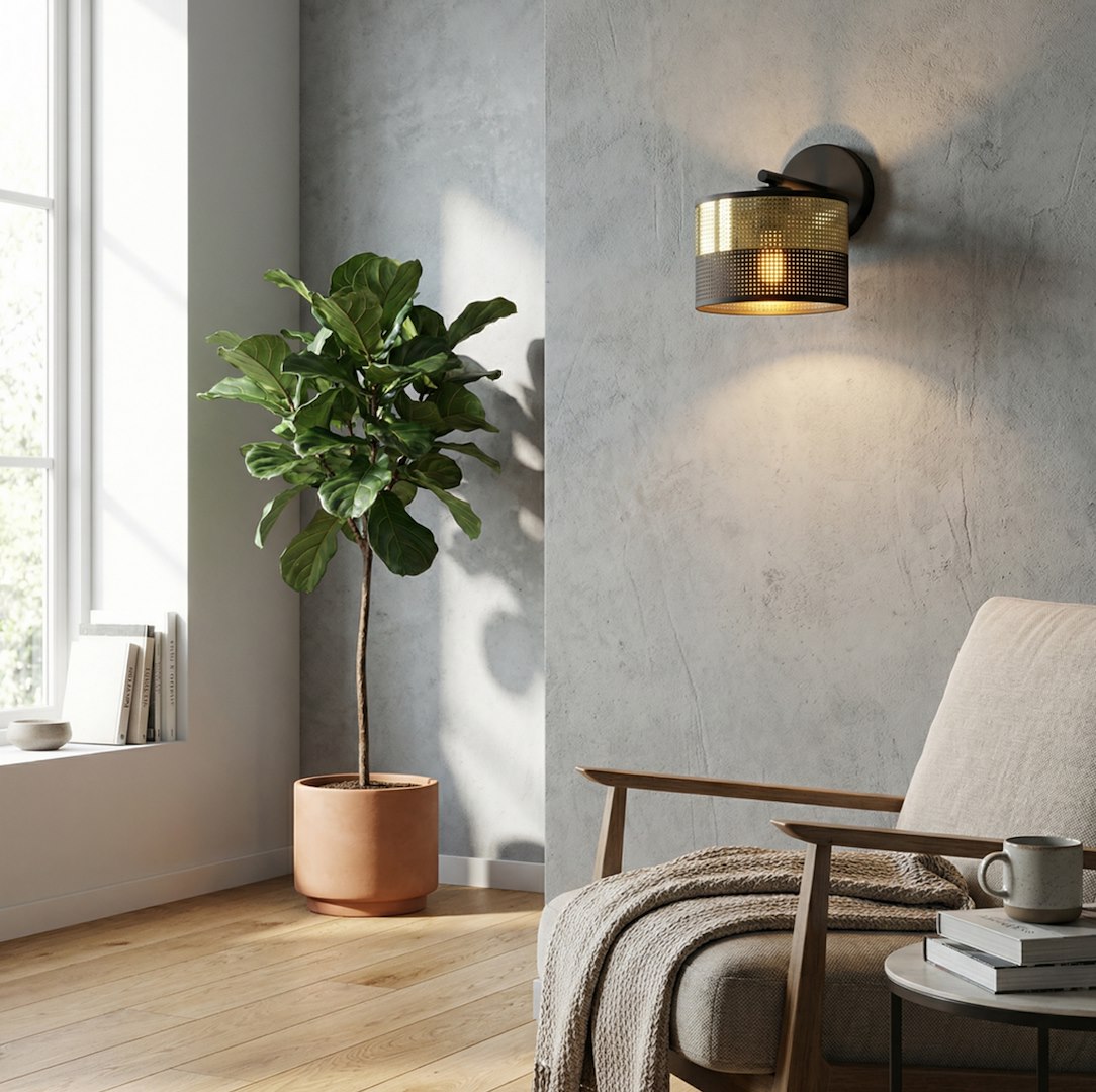 Wandlamp Geltane Zwart Ø20 cm - Afbeelding 3