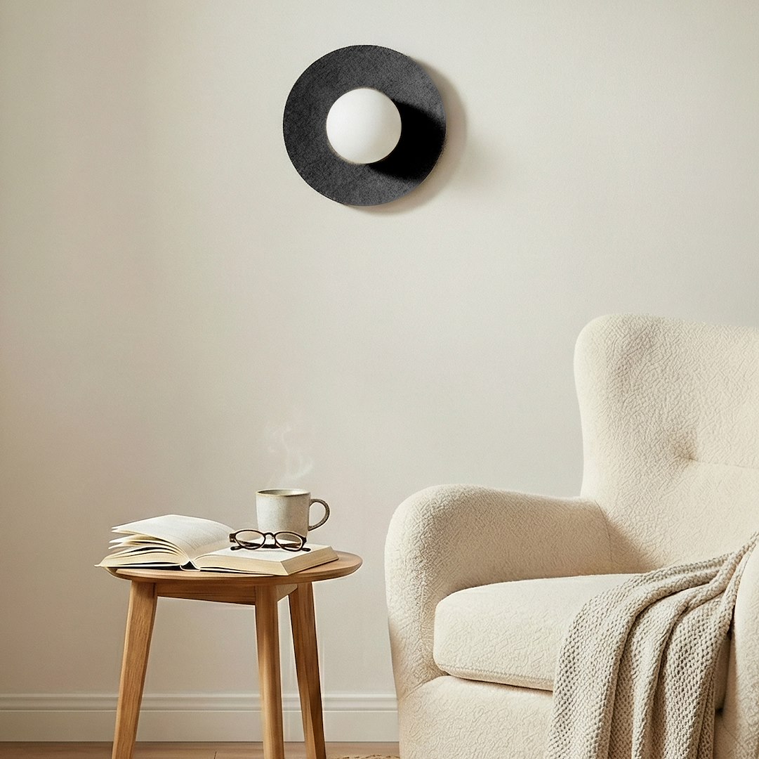 Wandlamp Praadira Zwart - Afbeelding 4