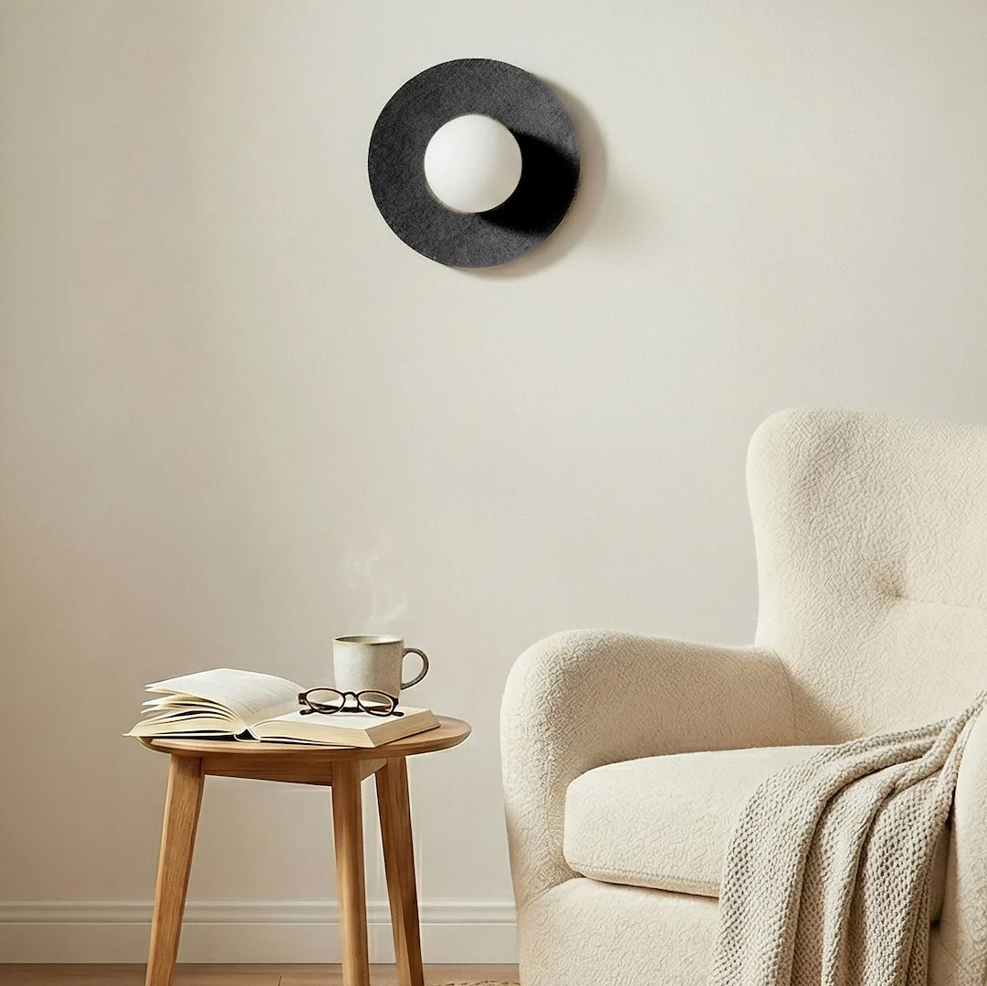 Wandlamp Praadira Zwart - Afbeelding 4