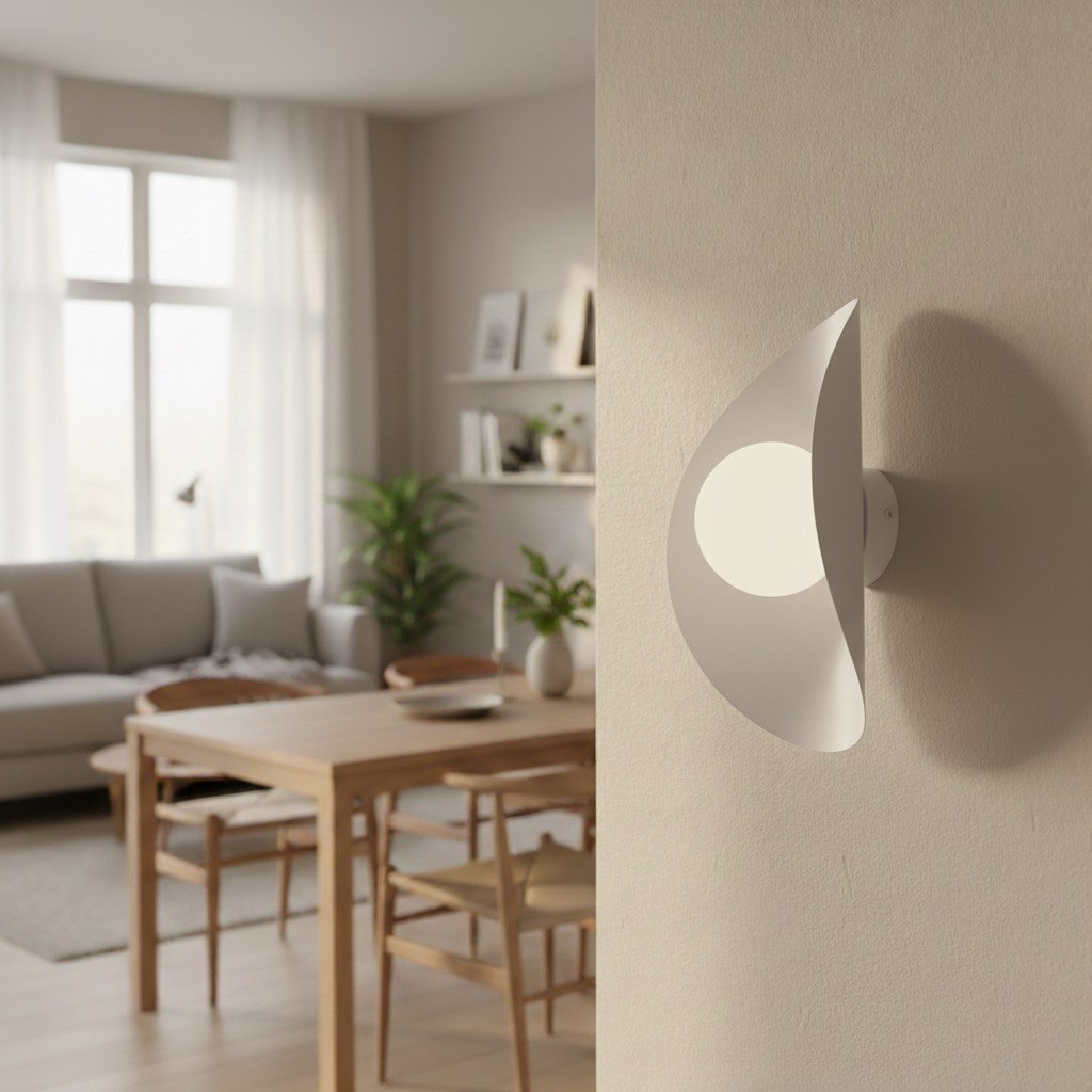 Wandlamp Triltura Wit Ø10 cm - Afbeelding 4