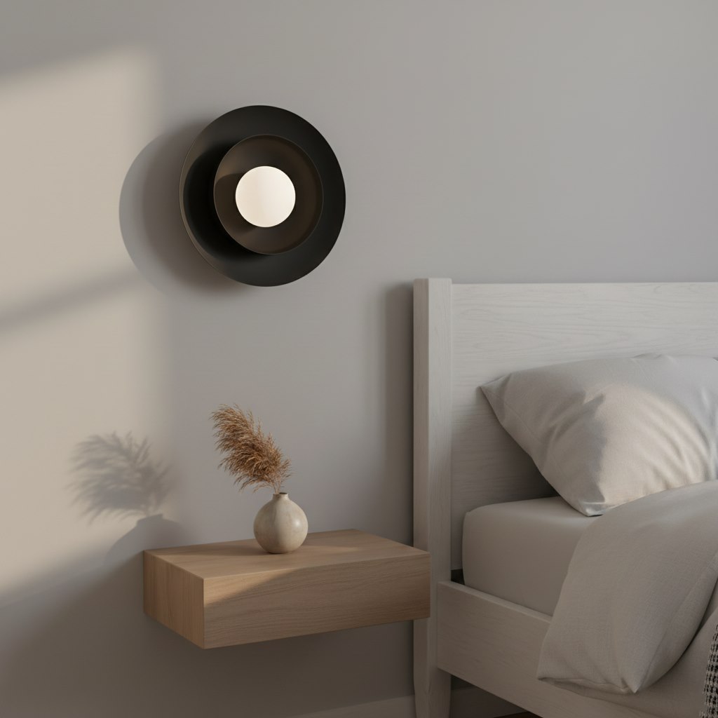 Wandlamp Guvona Zwart Ø10 cm - Afbeelding 4