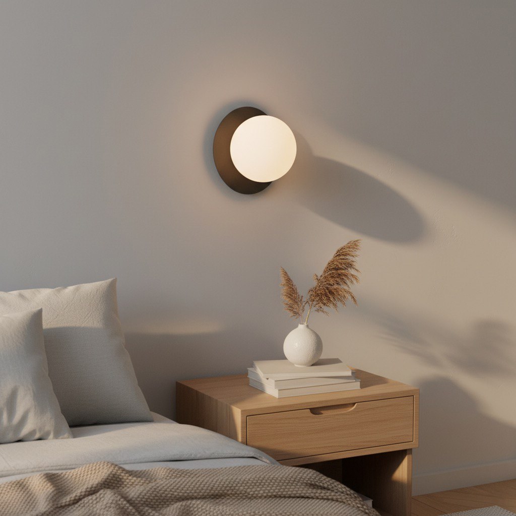 Wandlamp Lierdund Zwart Ø10 cm - Afbeelding 4
