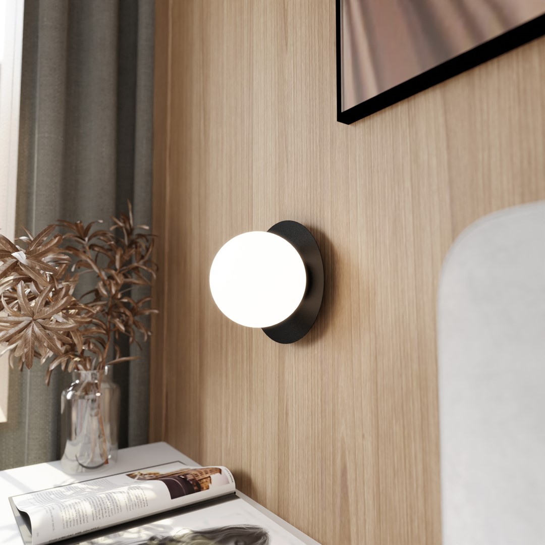 Wandlamp Peskis Zwart Ø15 cm - Afbeelding 4
