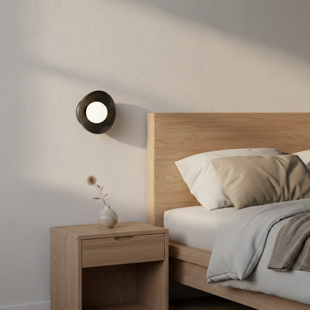 Wandlamp Grensar Zwart Ø10 cm - Afbeelding 4
