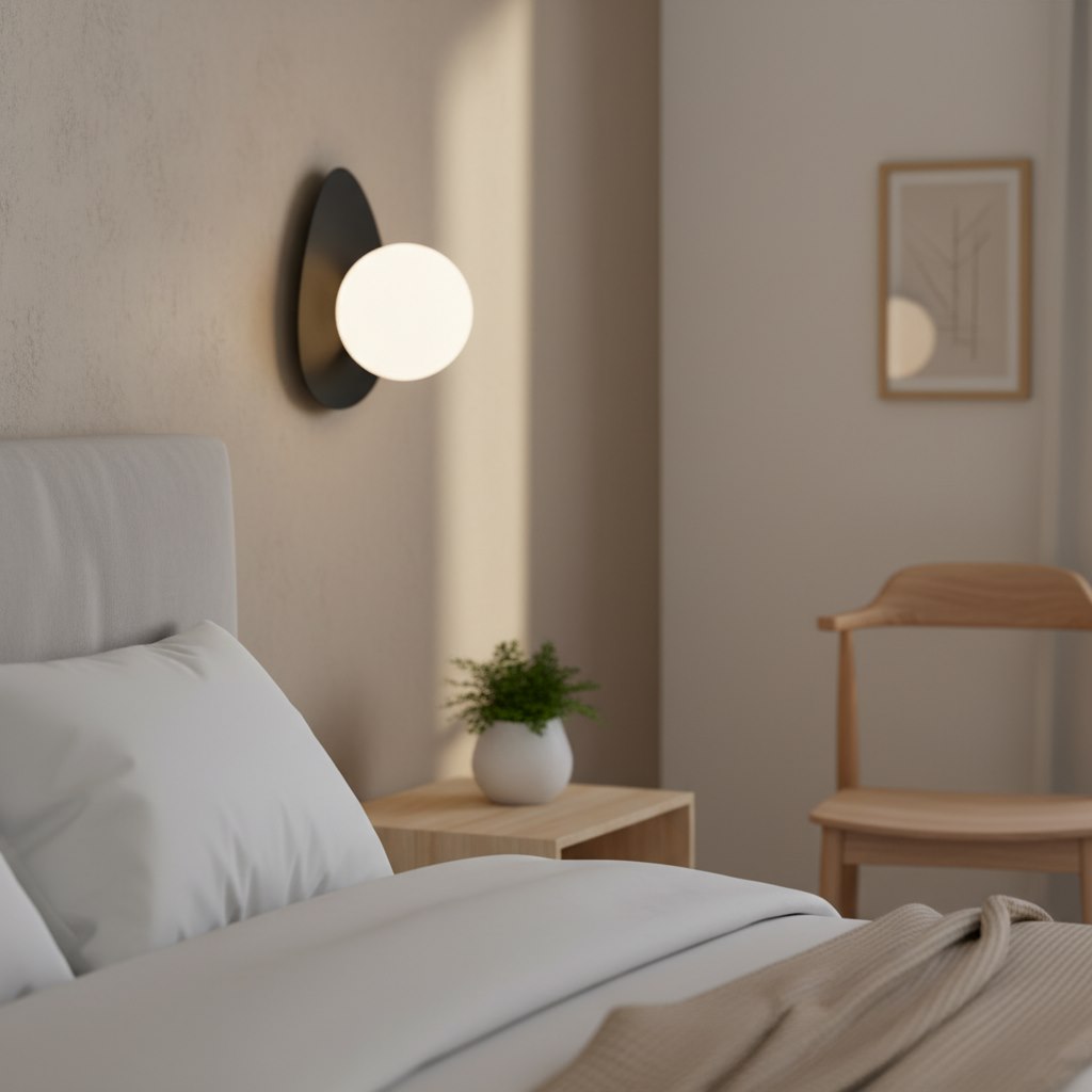 Wandlamp Skonsis Zwart Ø10 cm - Afbeelding 4