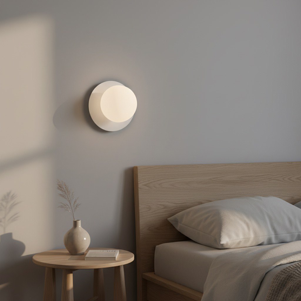 Wandlamp Trierdak Wit Ø10 cm - Afbeelding 4