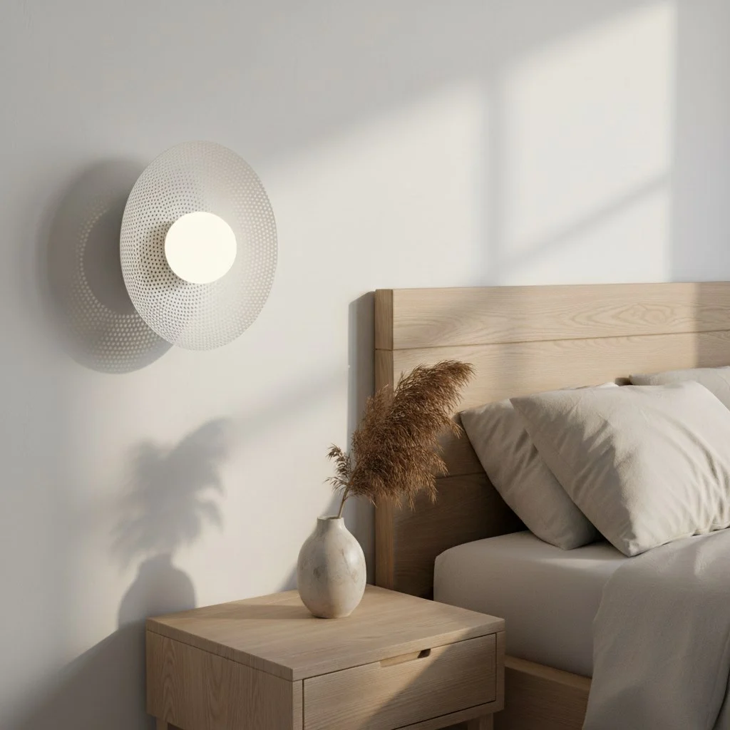 Wandlamp Biemun Wit Ø10 cm - Afbeelding 4
