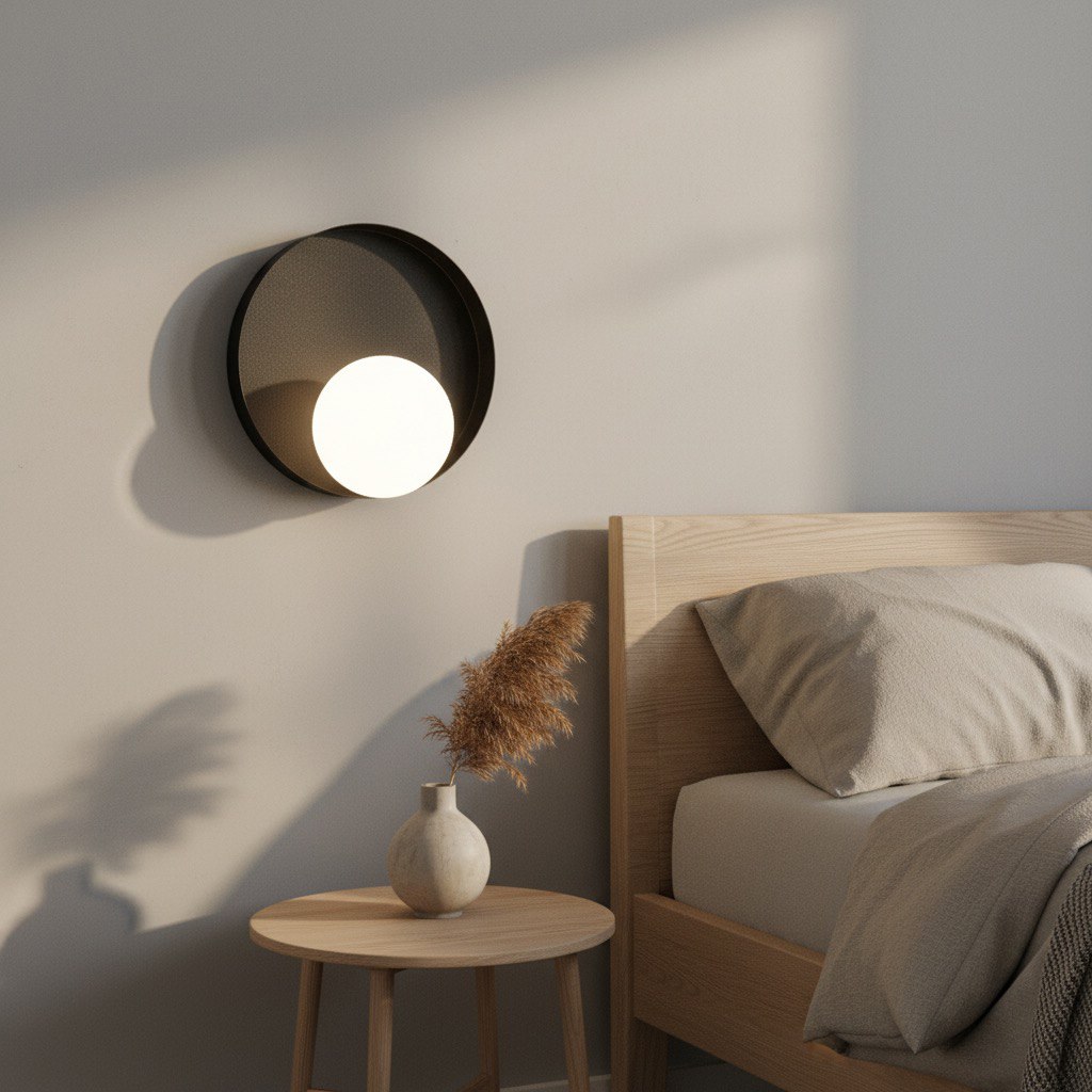 Wandlamp Grube Zwart Ø10 cm - Afbeelding 4
