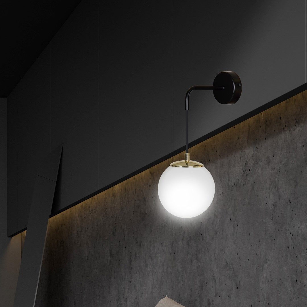 Wandlamp Baurmero Zwart Ø15 cm - Afbeelding 4
