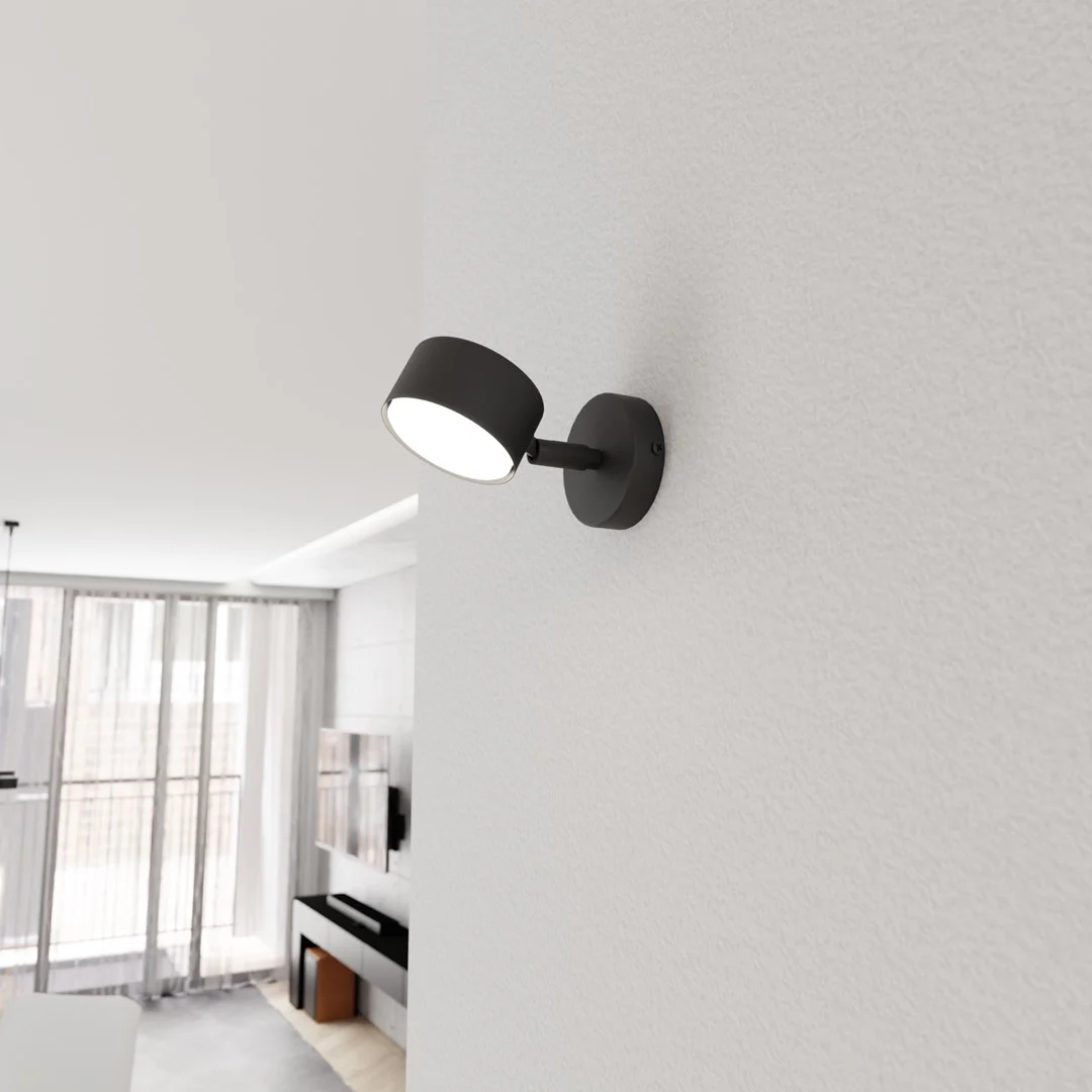 Wandlamp Ruskella Zwart - Afbeelding 4