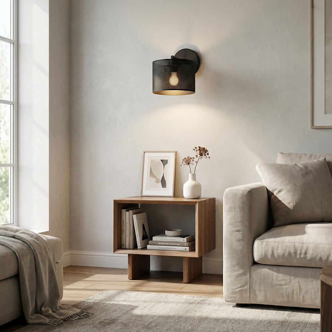 Wandlamp Fleindane Zwart Ø20 cm - Afbeelding 4