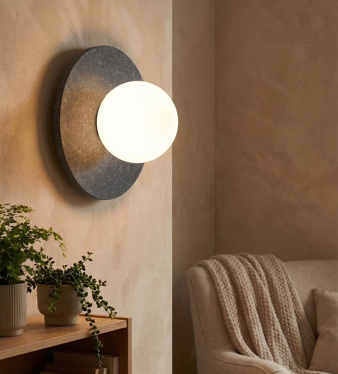 Wandlamp Praadira Zwart - Afbeelding 5