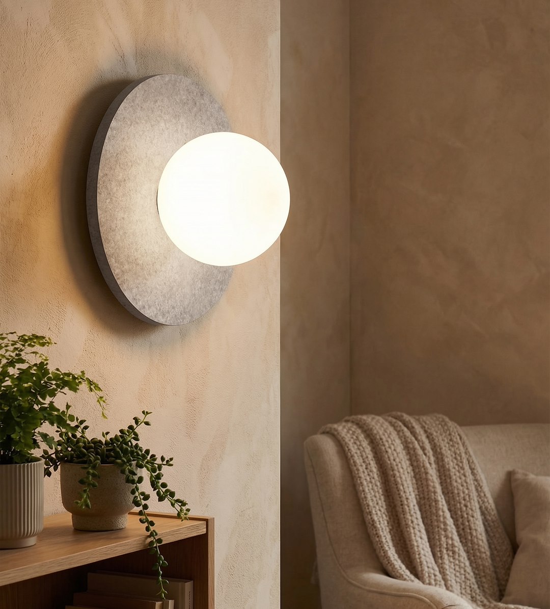 Wandlamp Haalvone Grijs - Afbeelding 5
