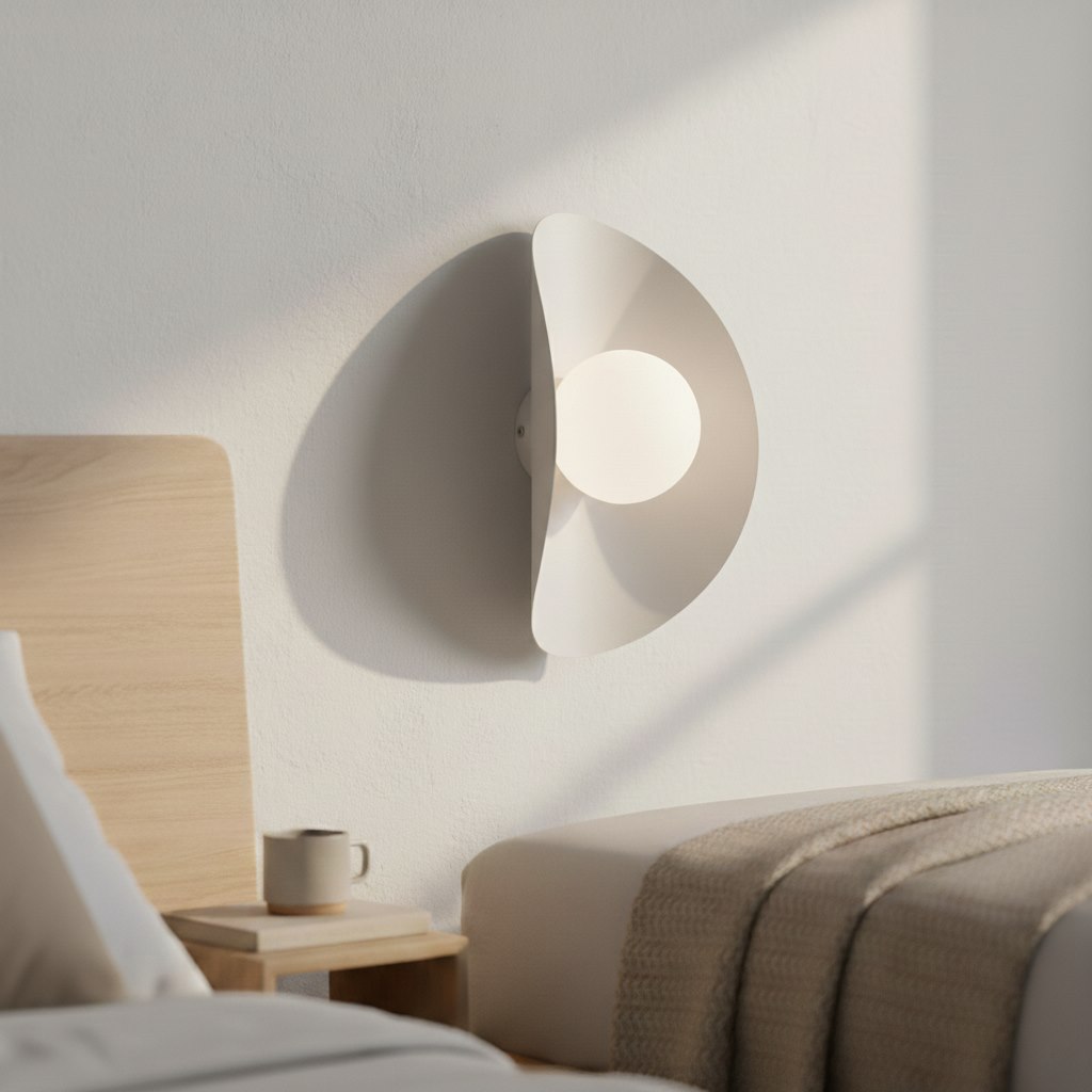 Wandlamp Triltura Wit Ø10 cm - Afbeelding 5