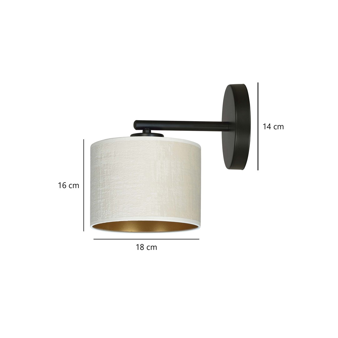 Wandlamp Baullor Zwart Ø20 cm - Afbeelding 5