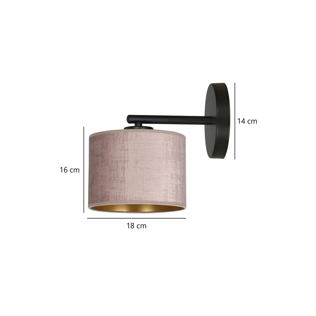 Wandlamp Seensura Zwart Ø20 cm - Afbeelding 5