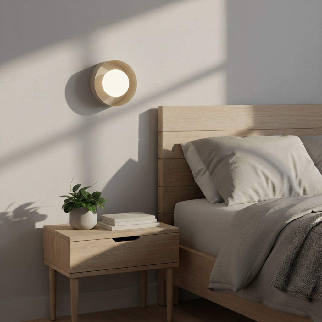 Wandlamp Roorund Wit Ø10 cm - Afbeelding 5