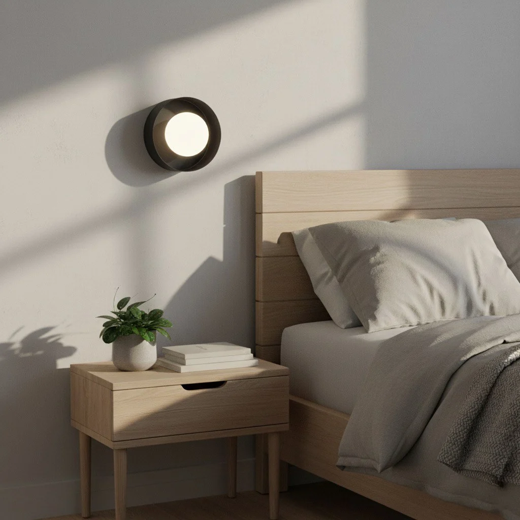 Wandlamp Caubon Zwart Ø10 cm - Afbeelding 5
