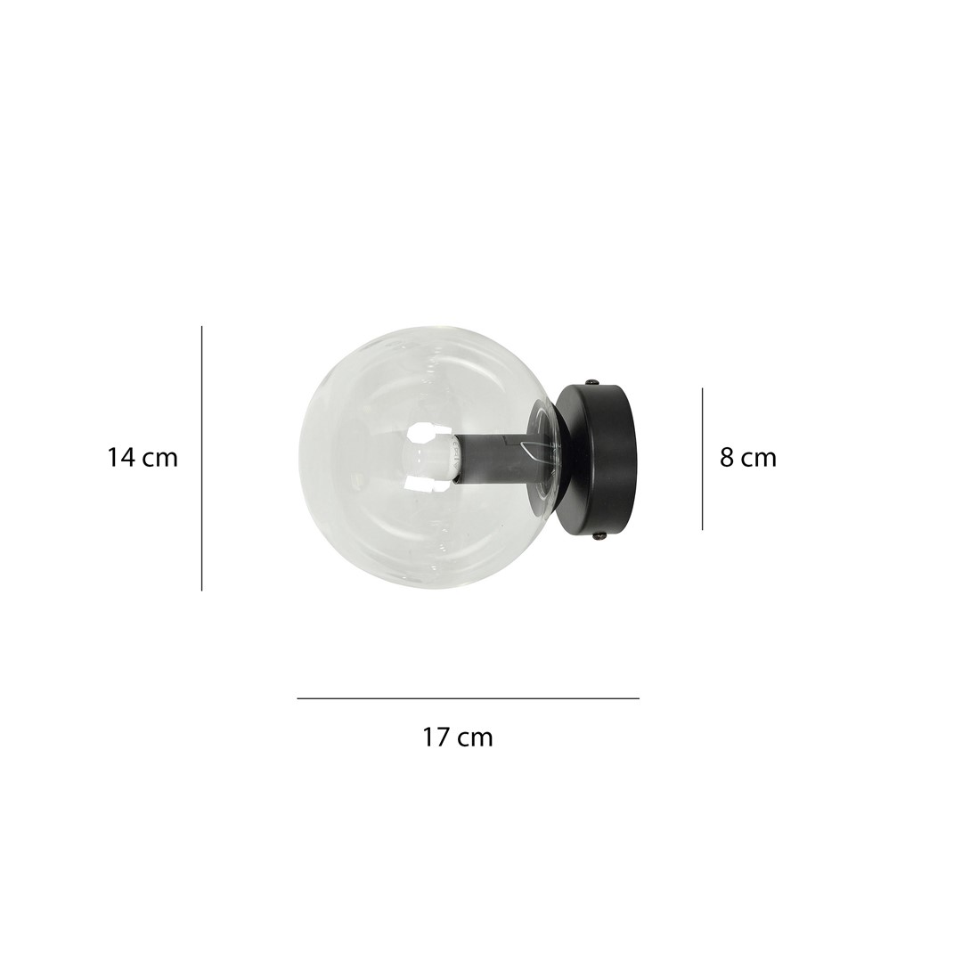 Hanglamp Heeldund Zwart Ø14 cm - Afbeelding 5