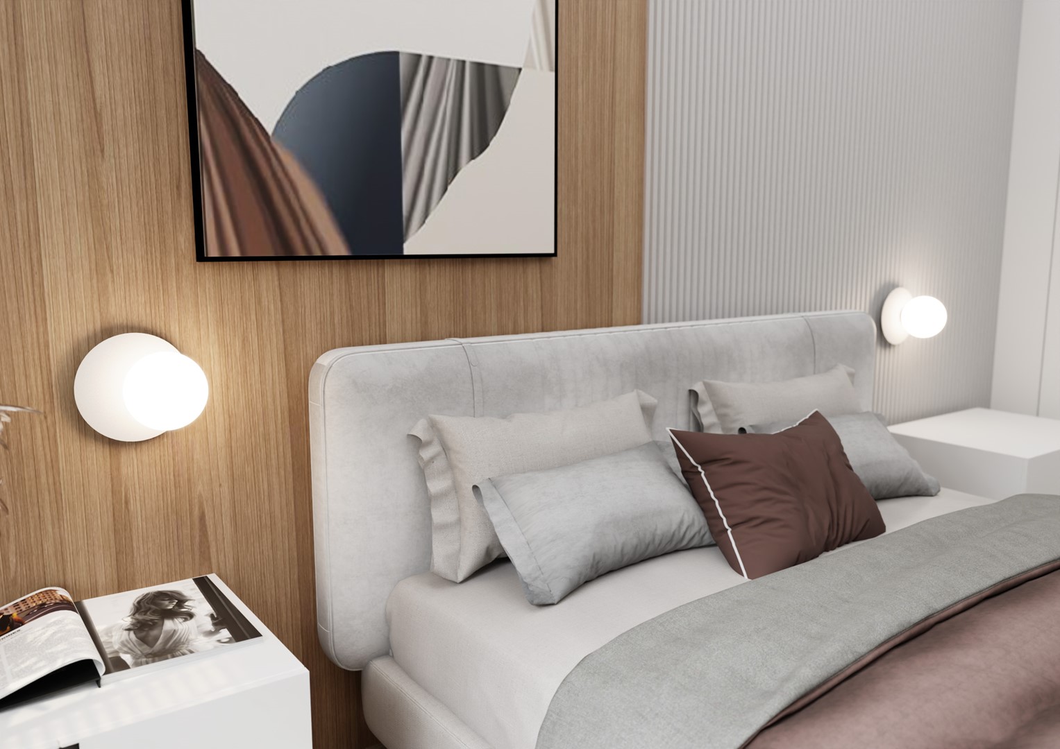 Wandlamp Gremmin Wit Ø15 cm - Afbeelding 5