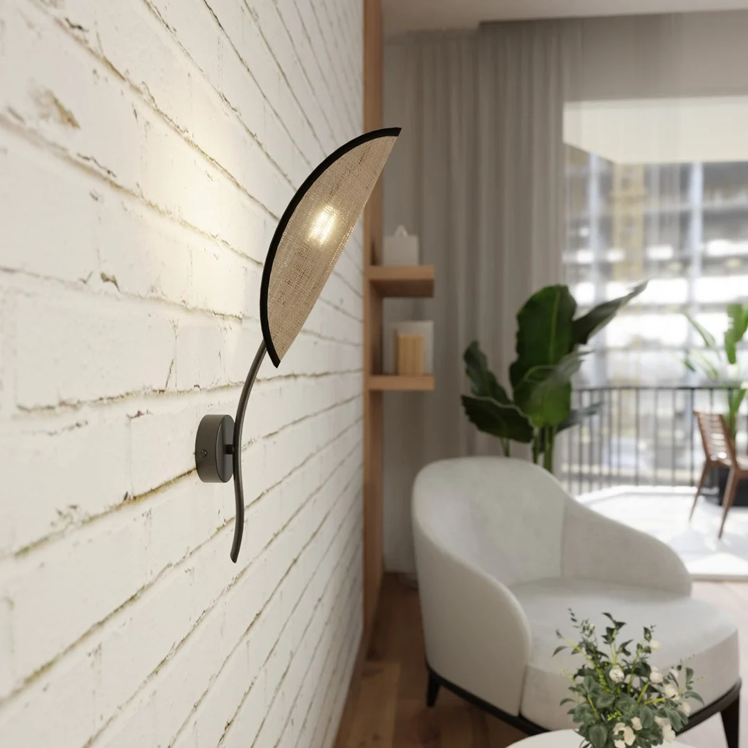 Wandlamp Danang Zwart Ø12 cm - Afbeelding 5