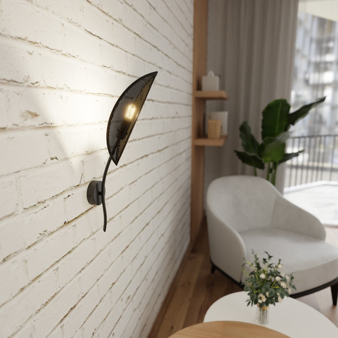 Wandlamp Kurmine Zwart Ø12 cm - Afbeelding 5