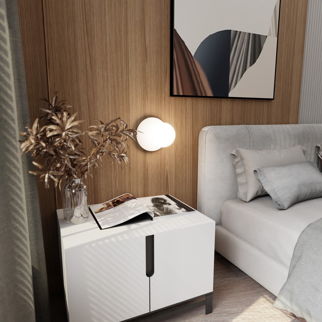 Wandlamp Gremmin Wit Ø15 cm - Afbeelding 6