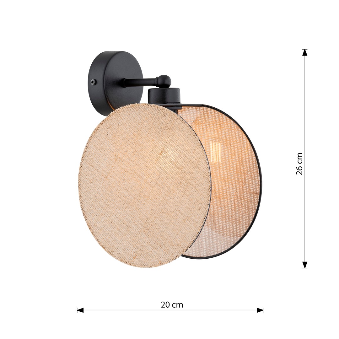 Hanglamp Seensoro Zwart Ø20 cm - Afbeelding 6