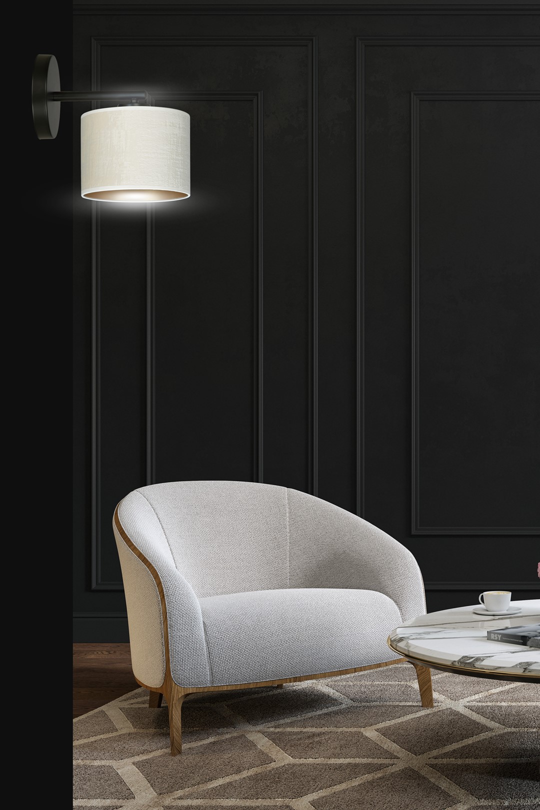 Wandlamp Baullor Zwart Ø20 cm - Afbeelding 6