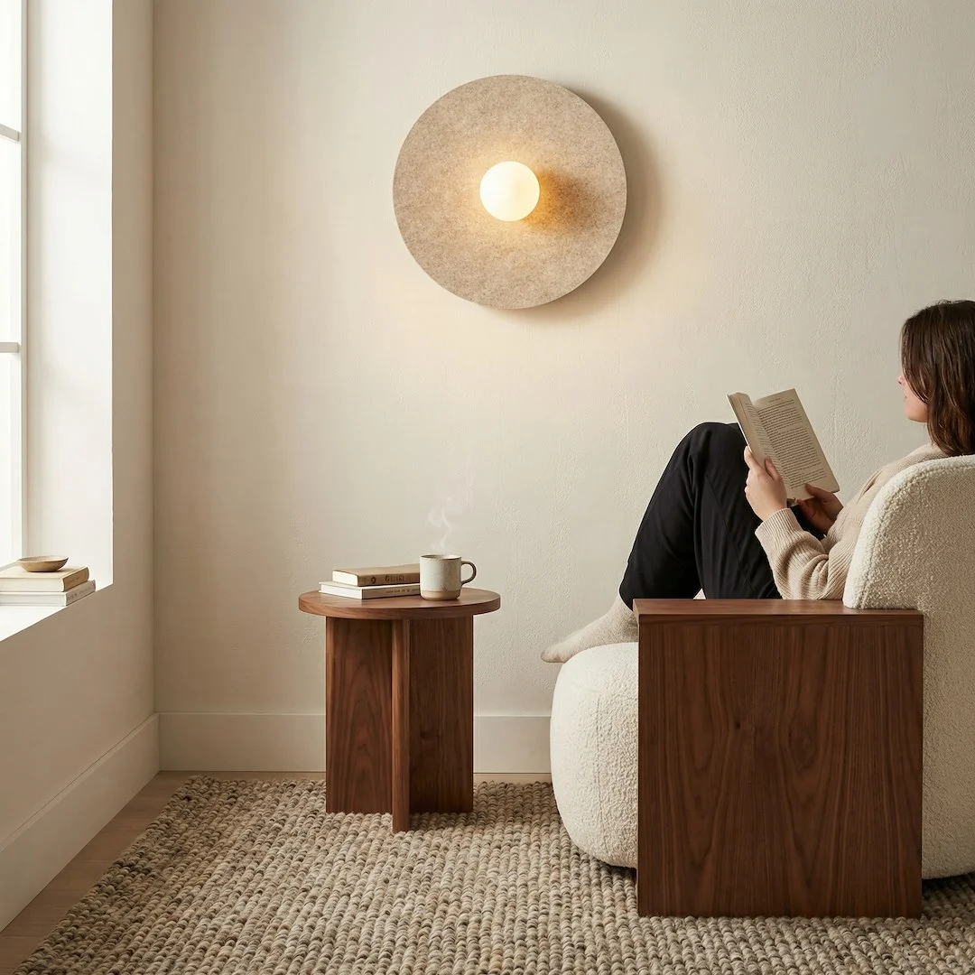 Wandlamp Greemmund Beige - Afbeelding 2