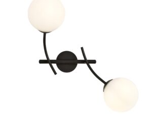 Wandlamp Fleildund Zwart Ø15 cm