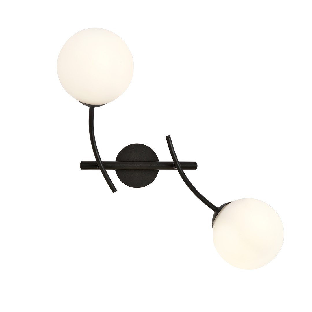 Wandlamp Fleildund Zwart Ø15 cm