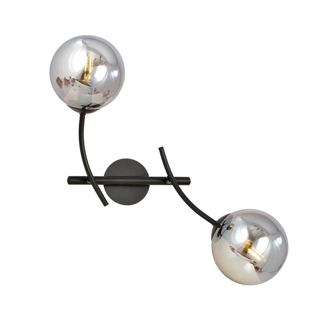 Wandlamp Skaavu Zwart Ø14 cm