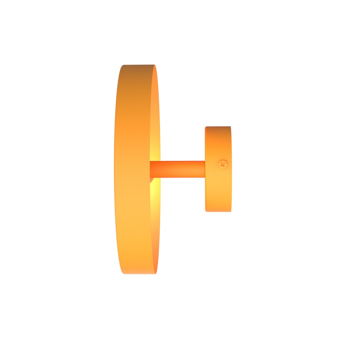 Wandlamp Hery Oranje Ø20 cm - Afbeelding 3