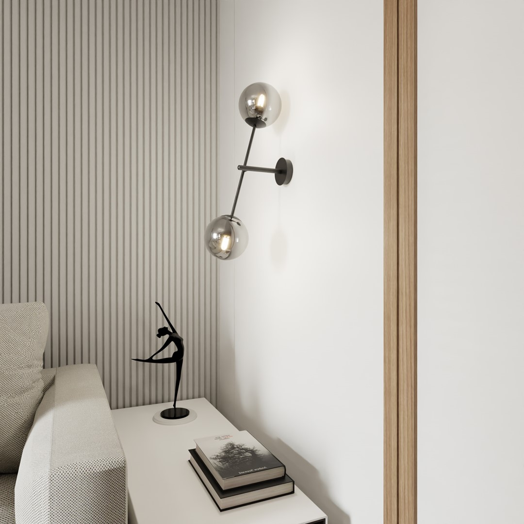 Wandlamp Jenir Zwart Ø14 cm - Afbeelding 3