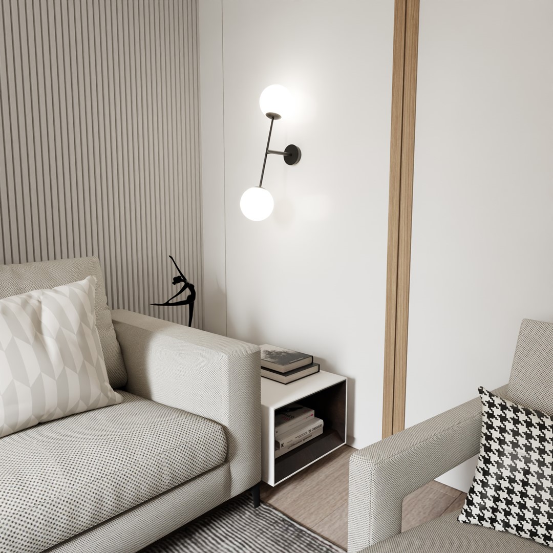 Wandlamp Caaltone Zwart Ø15 cm - Afbeelding 5
