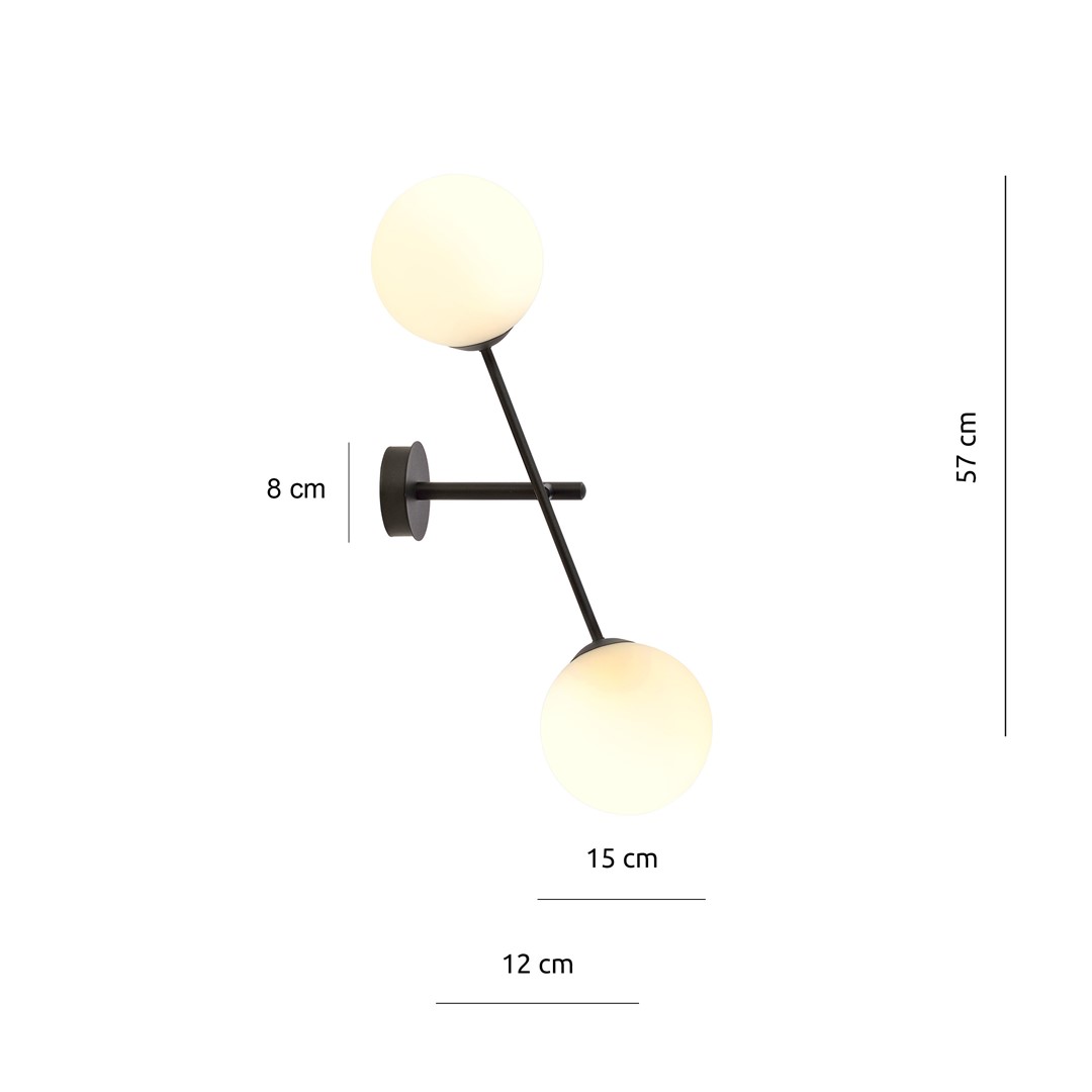 Wandlamp Caaltone Zwart Ø15 cm - Afbeelding 6