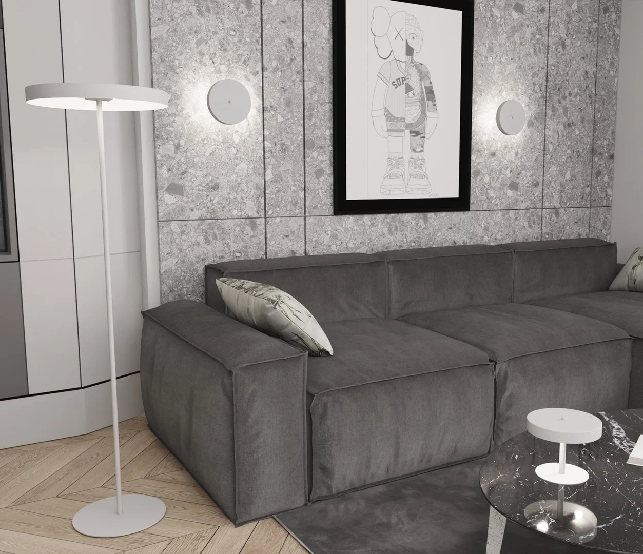 Wandlamp Jerdas Wit Ø20 cm - Afbeelding 6