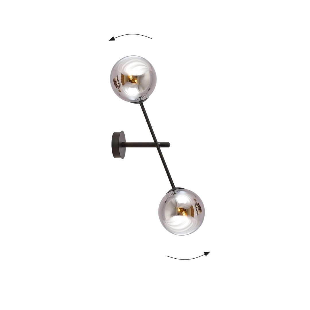 Wandlamp Jenir Zwart Ø14 cm - Afbeelding 6