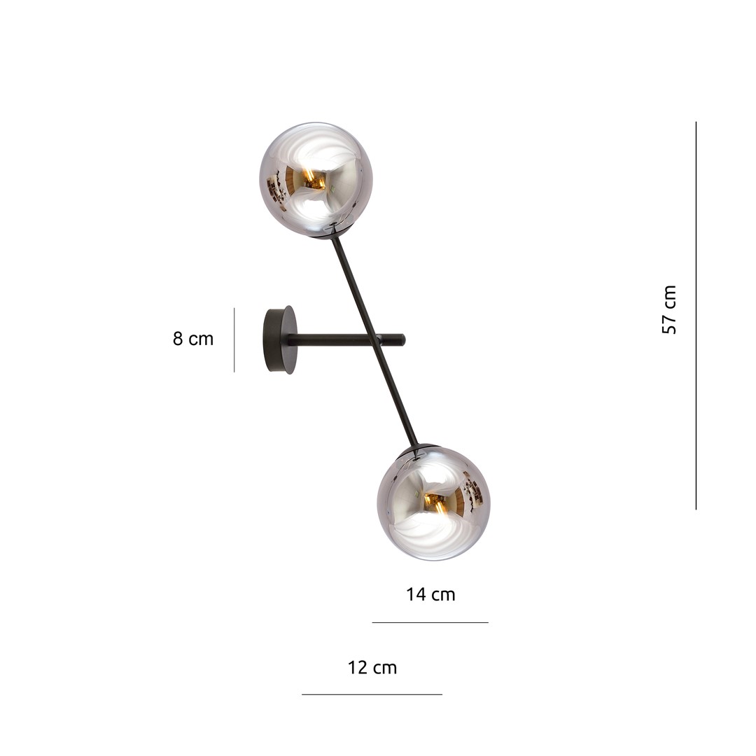 Wandlamp Jenir Zwart Ø14 cm - Afbeelding 7
