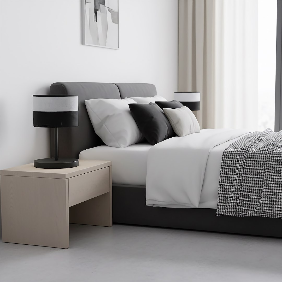 Tafellamp Meerum Zwart Ø20 cm - Afbeelding 2