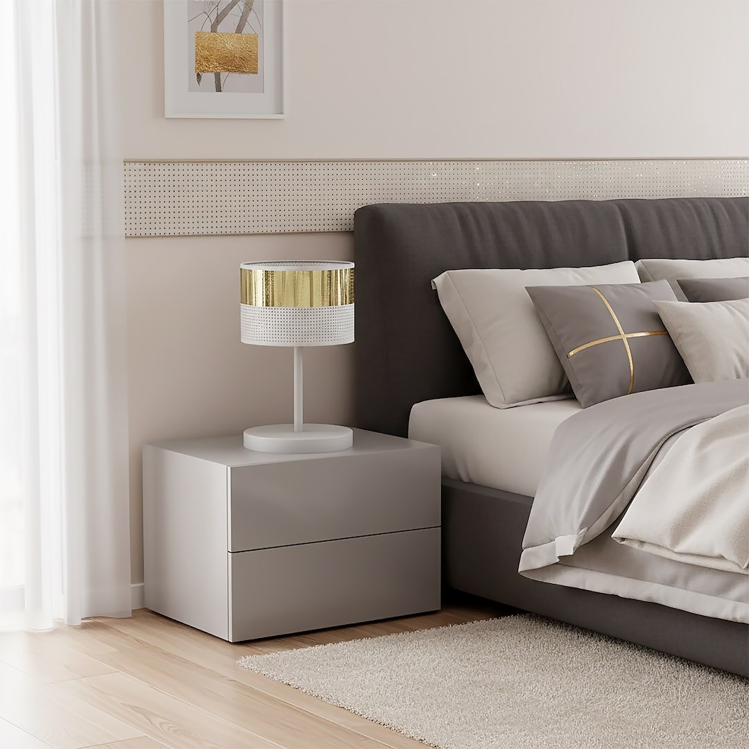 Tafellamp Toske Wit Ø20 cm - Afbeelding 2