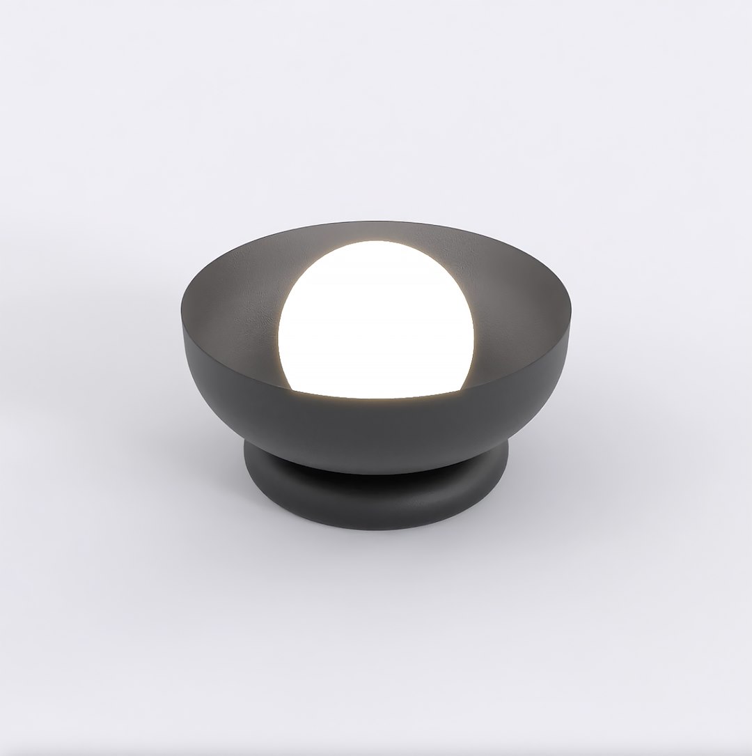 Tafellamp Flussin Zwart Ø10 cm - Afbeelding 3