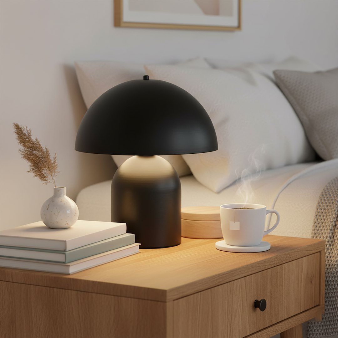 Tafellamp Vutas Zwart Ø30 cm - Afbeelding 4