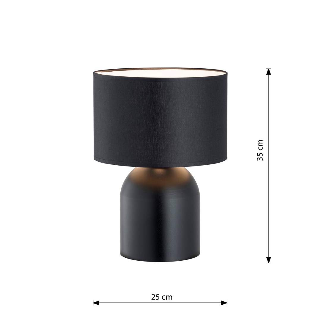 Tafellamp Fenni Zwart Ø25 cm - Afbeelding 5