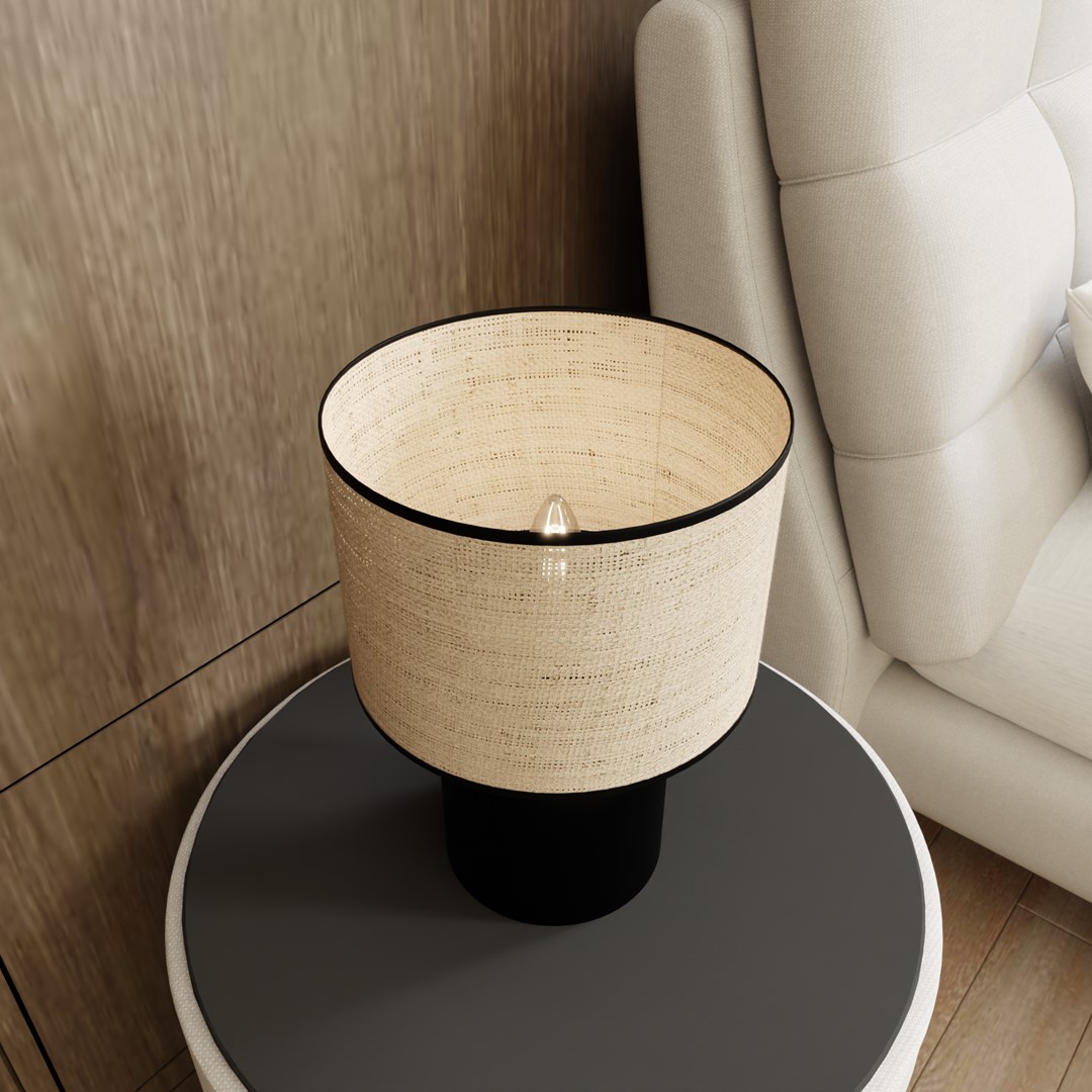 Tafellamp Slendine Zwart Ø25 cm - Afbeelding 5