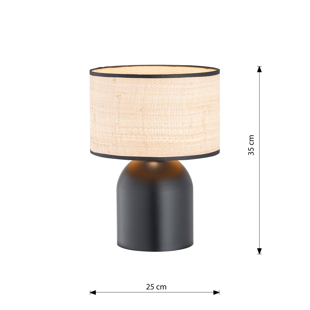 Tafellamp Slendine Zwart Ø25 cm - Afbeelding 6