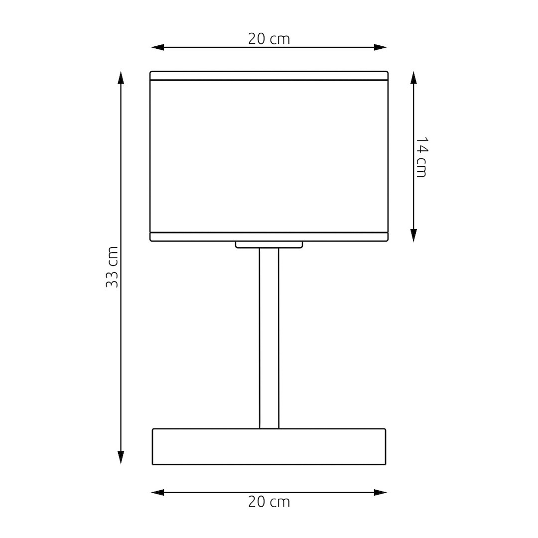 Tafellamp Groordis Bruin Ø20 cm - Afbeelding 6