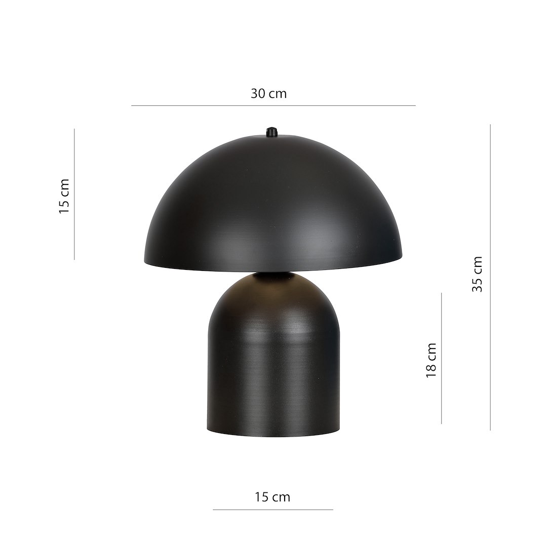 Tafellamp Vutas Zwart Ø30 cm - Afbeelding 6